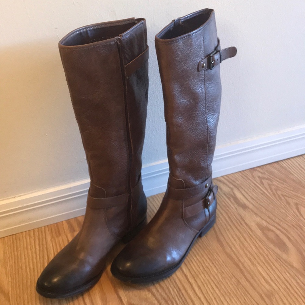 Brown riding boots, Arturo Chiang, Size 8.5